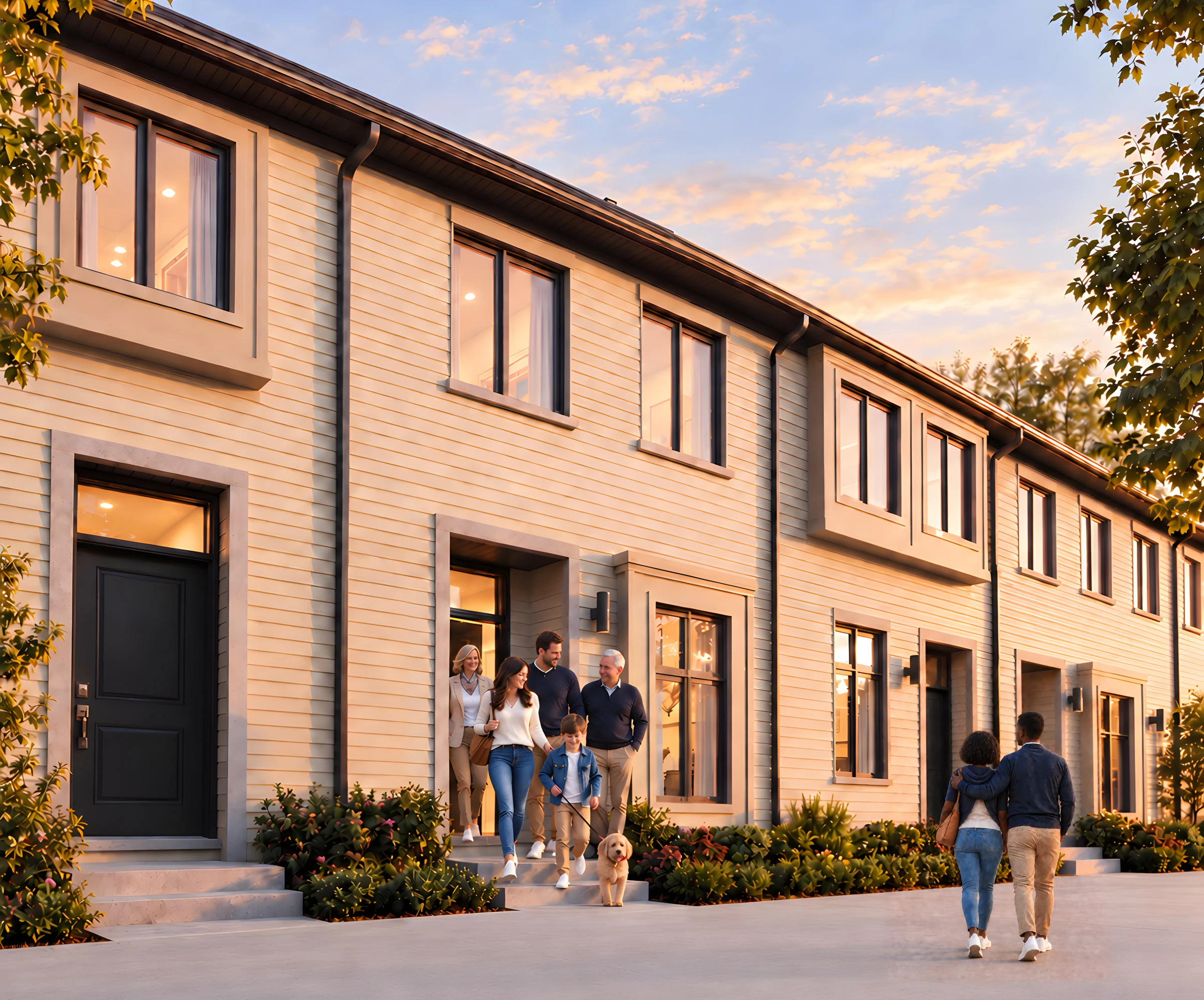 Rendering of the Towns at Big Sky townhomes in Simcoe.